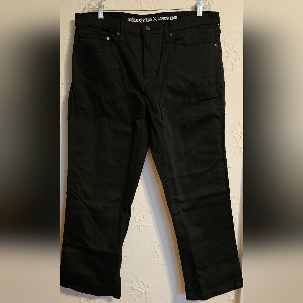 NWT 40x32 Blake Shelton Lands' End Bootcut Relaxed Fit Jeans Mens